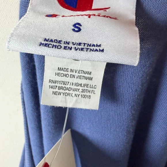 Champion Women's Short Sleeve Cropped T Shirt - Blue - S, XL & XXL - Picture 7 of 10